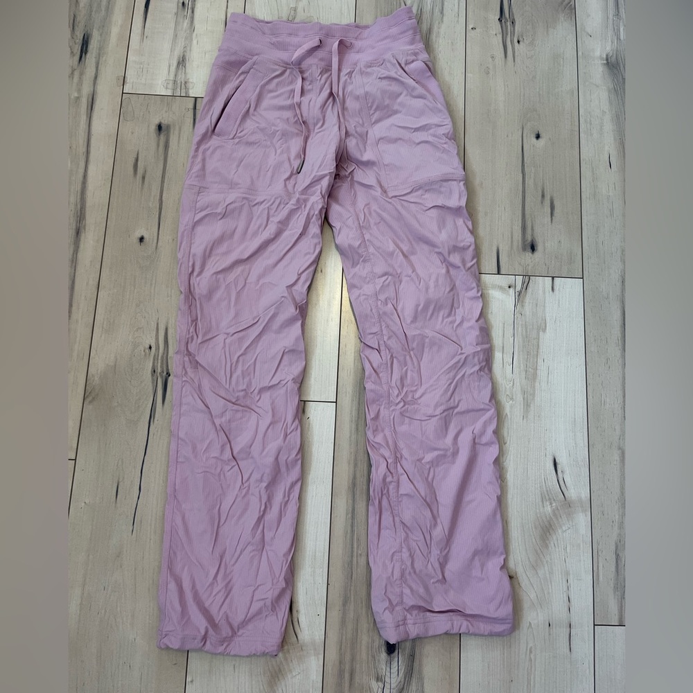 Lululemon dance studio pants full length light pink size 4